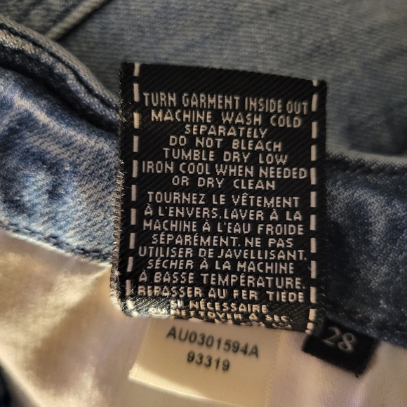 7 For All Mankind Size 28 Distressed Skinny Jeans - Picture 10 of 10